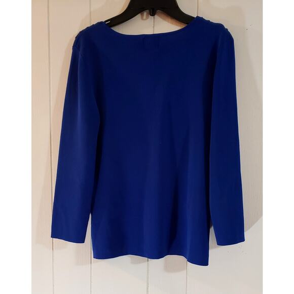 Ruby Rd size small royal blue blouse - Picture 3 of 4